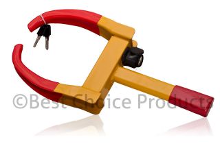   Tire Lock Clamp Parking Illegal Towing Auto Boat Trailer Anti Theft