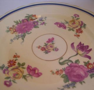 VINTAGE AYNSLEY CHINA BREAD SET OF 2 PLATES CLARIDGE PATTERN MADE IN 