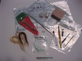 OOAK clay baby tutorial ENTIRE kit in a can Clay tools mohair +MORE