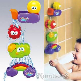 Baby Enjoy Bath Toy Waterfall Rainbow Set Water Poured/Suction cups 