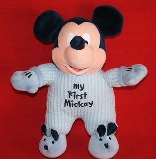  BLUE THERMAL MY FIRST MICKEY MOUSE Plush Baby Toy RATTLE