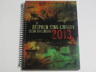 Stephen King Library 2013 Desk Calendar BRAND NEW   Ready To Ship 