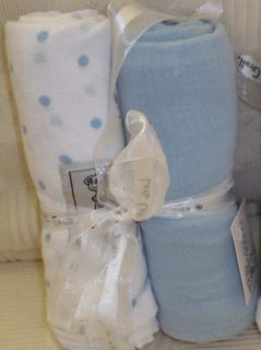   Giraffe Swaddling blanket set new born blue Only Muslin baby shower