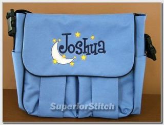 Personalized DIAPER BAG embroidered shapes FREE SHIP