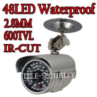   8MM CMOS 48LED Waterproof Color Night Vision CCTV Security Camera