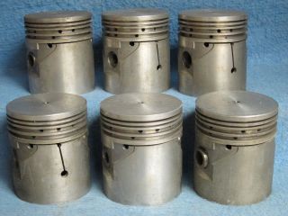 1941 42 46 47 48 Oldsmobile 6 NORS Aluminum Piston Set .040 Oversize