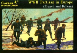 Caesar Miniatures 1/72 056 WW2 Partisans France+Balkan