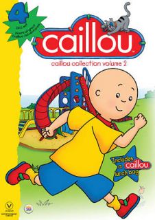 Caillou 2 Pack DVD, 2011, Canadian With Lunchbag
