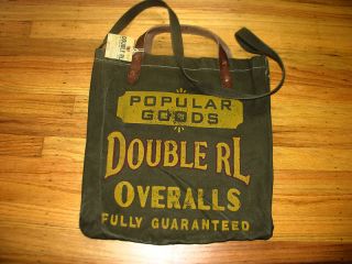 Ralph Lauren RRL Green Market Surplus Carryall Tote Bag