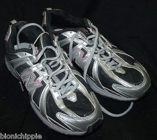 New Balance Running Shoes Size 8 #WR420BDS Silver With Black Mesh