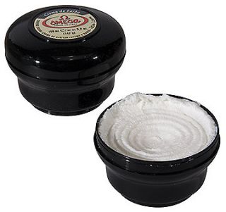 OMEGA SHAVING BOWL WITH SOAP INCLUDED, ALL BLACK 5.2 OZ