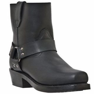 Dingo DI19090 Mens Black Leather Harness Boots Sz 8.5 D