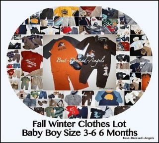 Baby Boy Sz 3 6 6 Months Clothes Lot Fall Winter Gymboree Gap Clothing