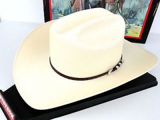 Stetson Cowboy Hat 100X Natural Straw Bar None