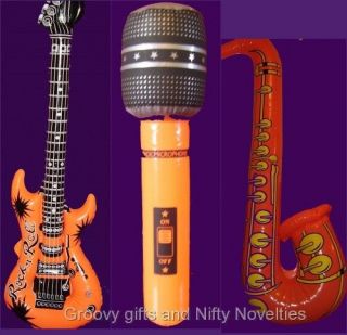 Inflatable Novelty Band Musical Instruments Guitar Microphone 