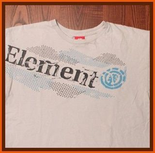 Element Skateboard Clothing Bam Margera Bold Emblem Gray Medium 