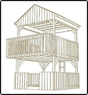 PLANS TO BUILD A KIDS PLAYHOUSE BACKYARD FORT SWINGS H1