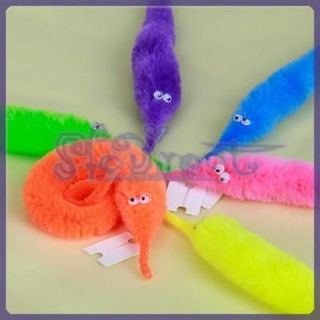 Cute Wiggly Twisty Fuzzy Worm Magic SQUIRMLES cat Toy