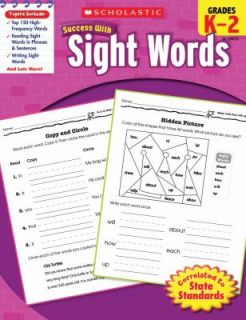   Success with Sight Words by Karen Baicker 2010, Paperback