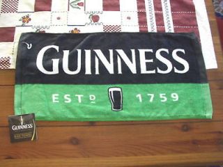 Guinness Black & Green Bar Towel