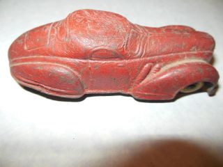 1936 SUN RUBBER RED COUPE EXTERNAL EXHAUST PIPES. MEASURING 4 INCHES 
