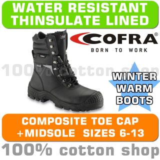 Cofra MOZAMBICO Thinsulate Work Safety Warm Leather Boots Shoes 