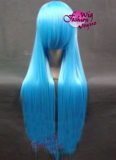 Long Straight Cosplay Anime Heat Resistant Hair Wig With Bangs