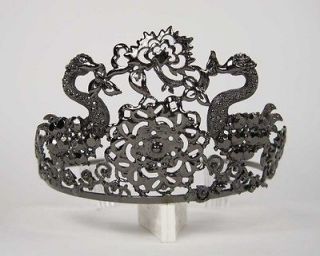 Black Swan Ballerina Jeweled Tiara Crown