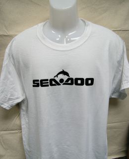 Sea Doo T Shirt White S M L XL Boat fishing Sport jetski