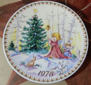 1978 Bavaria Christmas Plate 7th Ed. Helen Gallagher Exclusive little 