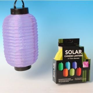 Solar Chinese Lantern Rechargeable Battery LED Garden Lights (One 