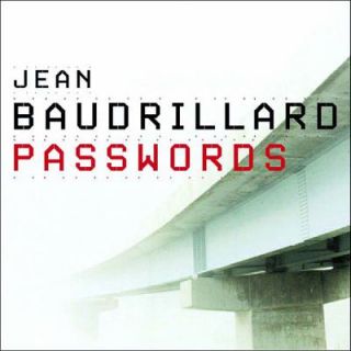 Passwords by Jean Baudrillard 2003, Paperback