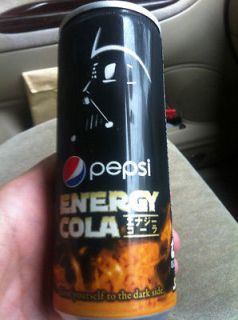 Japan PEPSI Energy Cola 2012 STAR WARS Darth Vader CAN Dark Side TOP 