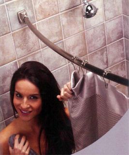   Shower Rod 5 Brushed Nickel with mounting brackets and all hardware