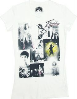 Flashdance Collage   Flashdance Sheer Womens T shirt