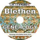 BLETHEN Family Name {1911} Tree History Genealogy Biography ~ Book on 
