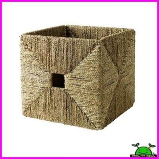 Ikea Home Decor Handwoven Seagrass Basket Box Storage New