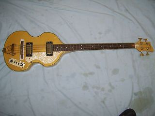 electric Bass Guitar, 4 string, Beetle bass copy. Maple wood body