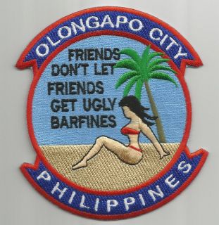   LET FRIENDS GET UGLY BARFINES PATCH, OLONGAPO CITY PHILIPPINES Y