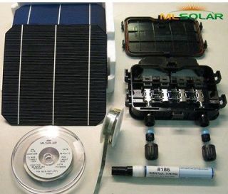 110 6x6 4.4W Each Mono Solar Cell Kit A Grade With Tabbing, Bus 