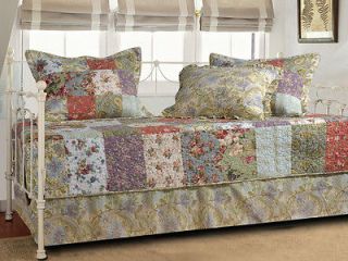 Pcs Floral Blooming Garden Daybed Quilted Cotton Set