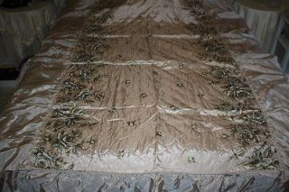 Vintage Retro Twin Size Bedspread Tan 1950s or 60s Never Used