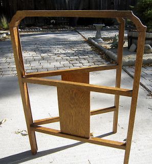 Charming Lg. Antique Gate Style ALL OAK Quilt Rack / Stand