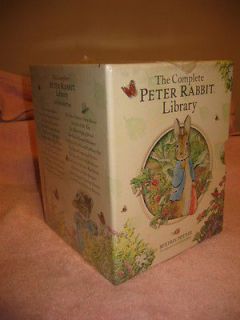 NEW COMPLETE BEATRIX POTTER PETER RABBIT LIBRARY WITH 23 BOOKS   GREAT 