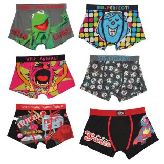 Mens Ex  Cotton Rich Novelty Cartoon Character with Elastic 