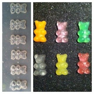 Gummy Bears Flexible Resin Mold For Handmade Jewelry or Hair Bows