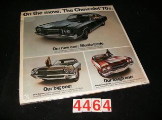 1970 Chevrolet Promo Phonograph Record CBS Special 70