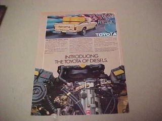 1982 Toyota Diesel Pickup Advertisement, Vintage Ad
