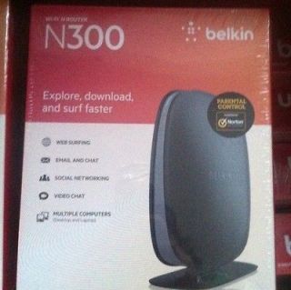 Belkin n300 BRAND NEW FACTORY SEALED 300 Mbps 10/100 Wireless N Router 