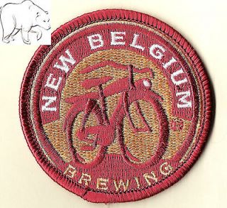 New Belgium Brewing Round Beer Patch Fat Tire Bicycle Bike Fort 